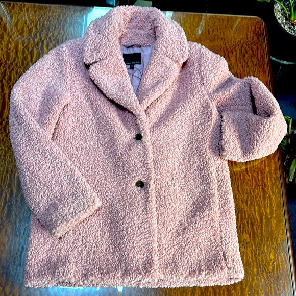 Pink Banana Republic Teddy Bear Coat - Picture 1 of 4